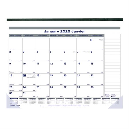 Net Zero Carbon™ Monthly Desk Pad Calendar (2025)