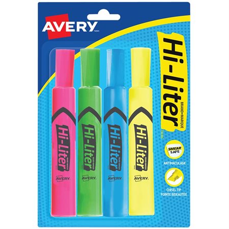 Desk Style  Hi-Liter® Package of 4 assorted