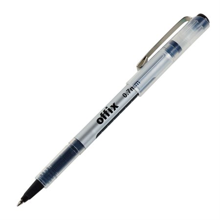 Stylo à bille roulante Offix® 0,7 mm noir