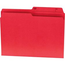 Chemises couleurs réversibles Format lettre rouge