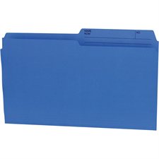 Reversible Coloured File Folders Legal size blue