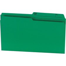 Reversible Coloured File Folders Legal size green