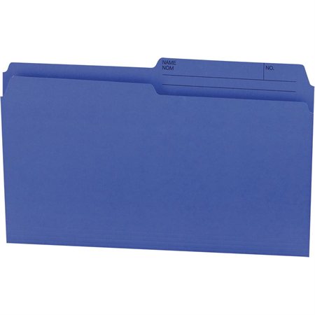 Reversible Coloured File Folders Legal size navy