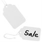 White Identification Tags with String 2-3 / 4 x 1-11 / 16"