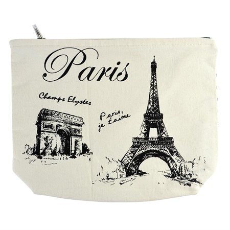 Paris Canvas Pencil Pouch