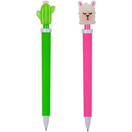 Stylo lumineux Lama et Cactus
