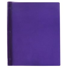 Couverture de présentation à trois attaches Poly Tang violet