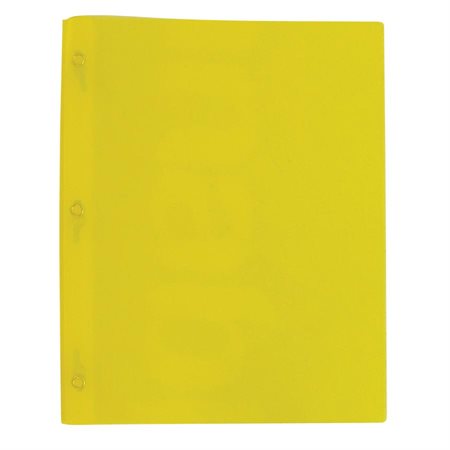 Couverture de présentation à trois attaches Poly Tang jaune