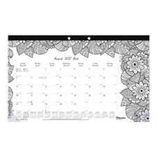 Doodleplan™ Academic Monthly Calendar Pad botanica