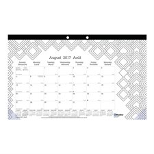 Doodleplan™ Academic Monthly Calendar Pad geometric