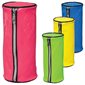 Étui à crayon rond en PVC néon