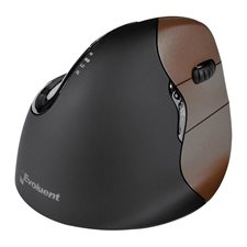 Souris ergonomique verticale Evoluent 4 Sans fil, petit format droitier, noir/brun