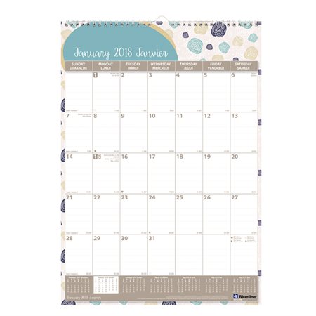 Daisy Monthly Wall Calendar (2018)