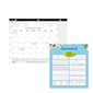 DoodlePlan™ Monthly Desk Pad Calendar (2020) 11 x 8-1 / 2", 3-hole punched for binder geometry