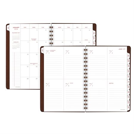 Signature Weekly-Monthly Diary (2019) brown