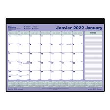 Calendrier sous-main mensuel (2025) Calendrier sous-main complet