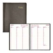 Agenda hebdomadaire (2026) noir
