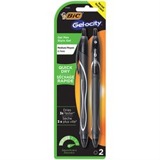 Stylo à bille roulante rétractable Gel-Ocity™ Paquet de 2 noir