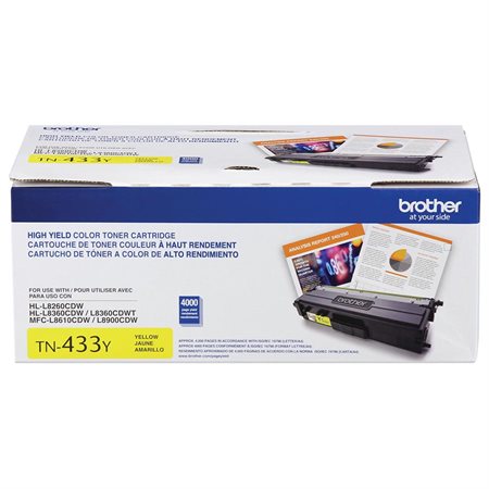 Cartouche de toner TN-433 jaune