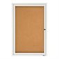 Cork Bulletin Board Aluminum frame, 1 door 36 x 24 in