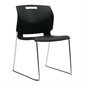 Popcorn Stacking Chair black