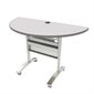 Tucana Conference Table Half-Round Table Top, 48 x 24" grey