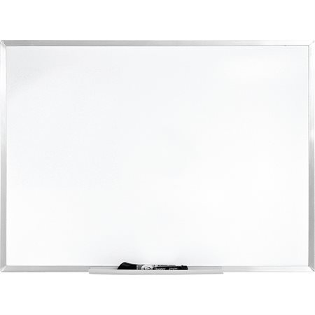 Tableau blanc économique effaçable à sec avec cadre aluminium 96 x 48 po