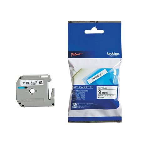 TAPE P-TOUCH M 9mm.BLUE / WHITE