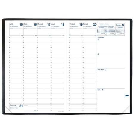 Ministre Weekly Diary (2024) Complete diary French - blue cover