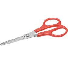 School scissors rounded tips, 6" red