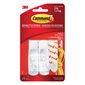 Crochets adhésifs Command™ 2 crochets moyens et 4 bandes adhésives Supporte 3lb. Blanc