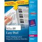 Easy Peel® White Rectangle Labels Box of 250 sheets 4 x 1-1 / 3"  (3500)