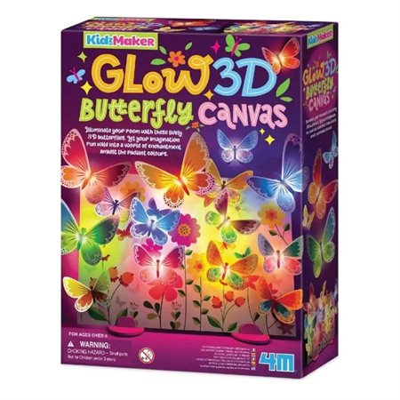 TOILE DE PAPILLON 3D LUMINEUSE