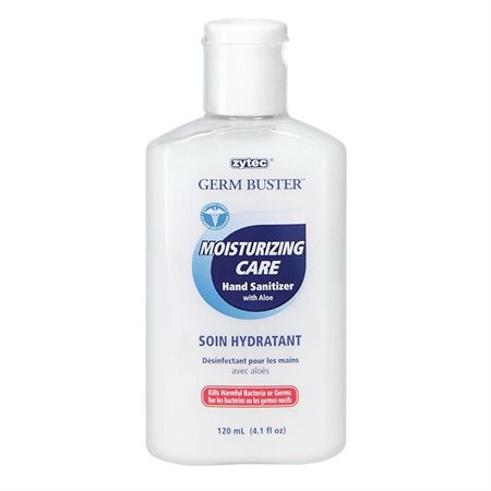 Désinfectant hydratant pour les mains avec aloès Germ Buster Capuchon rabattable 120 ml