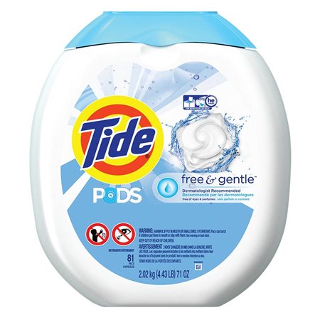 Capsules de détergent à lessive Tide PODS® Paquet de 81 nature et délicat