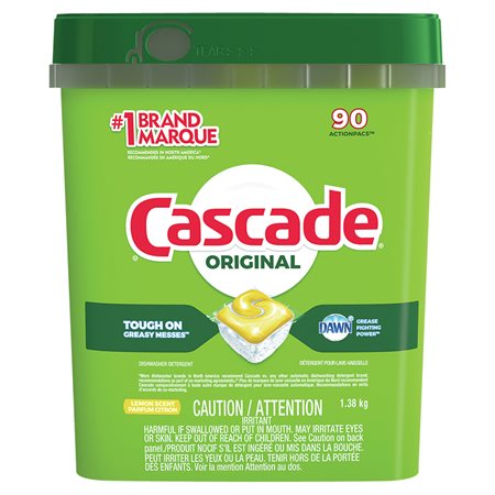 Détergent lave-vaiselle Cascade 2-in-1 Action Pacs® Paquet de 90 citron