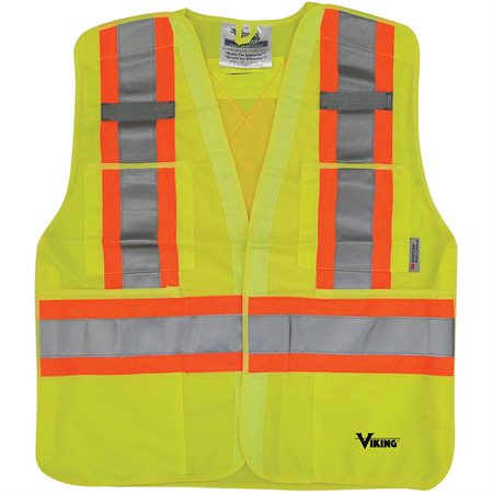 Veste de sécurité à cinq points Lime P-M