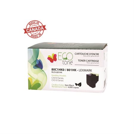 Remanufactured Toner Cartridge (Alternative to Lexmark 801H) black