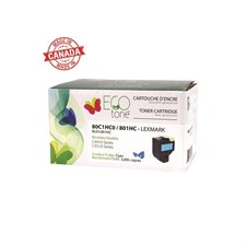 Remanufactured Toner Cartridge (Alternative to Lexmark 801H) cyan