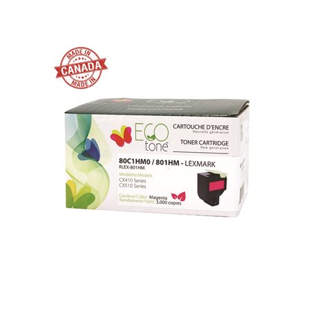 Remanufactured Toner Cartridge (Alternative to Lexmark 801H) magenta