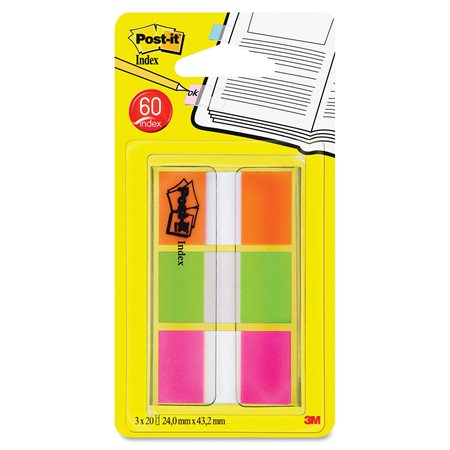 Post-it® Flags orange, green, pink