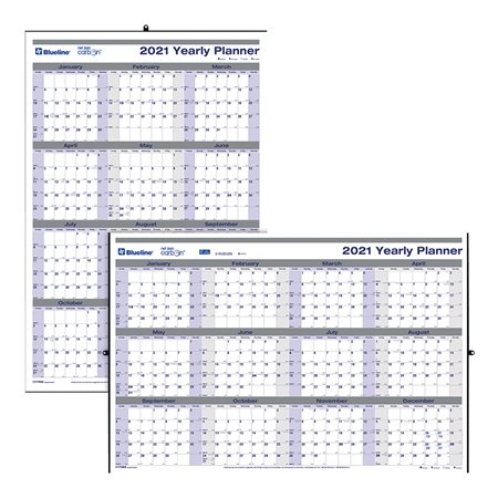 Calendrier mural annuel Net Zero Carbon (2025)