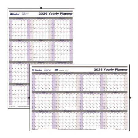 Calendrier mural annuel Net Zero Carbon (2026)