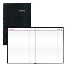 Traditional Daily Planner (2025) 10 x 7-7/8 in black