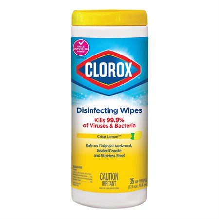 Clorox Disinfecting Wipes Lemon scent 35 wipes