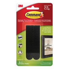 Bandes pour tableaux Command™ Paquet de 4 noir, capacité jusqu'à16 lb