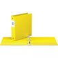 Reliure indispensable avec anneaux ronds 2 po. jaune