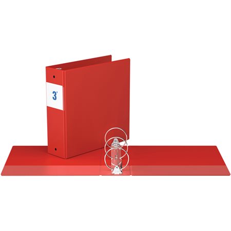 Round Ring Essential Binder 3 in. red