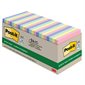 Feuillets plus écologiques Post-it® - collection doux soupçons 3 x 3 po bloc de 100 feuillets (pqt 24)