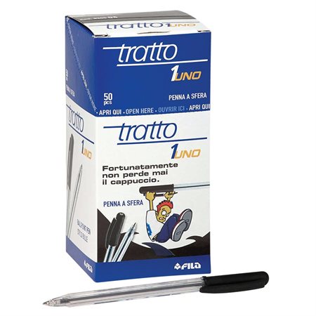 Tratto-1 Retractable Ball Pen black